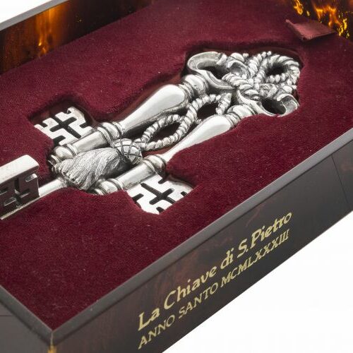 Chiave di San Pietro in argento 800-1000 edizione limitata TREC. Anno Santo 1983