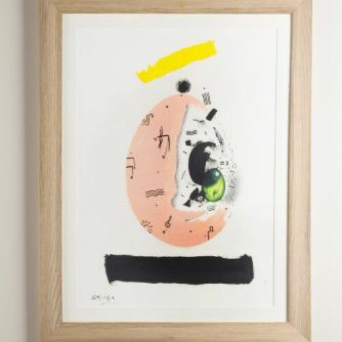Disegno a tempera su cartoncino del pittore Alberto Lanteri - Torino. Dimensioni 60x45