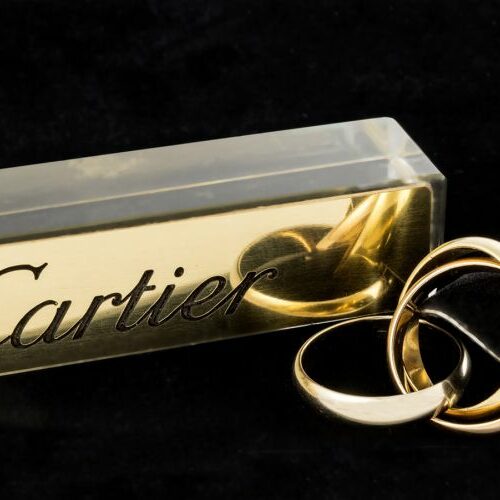 Anello in tre ori serie "Trinity" di Cartier