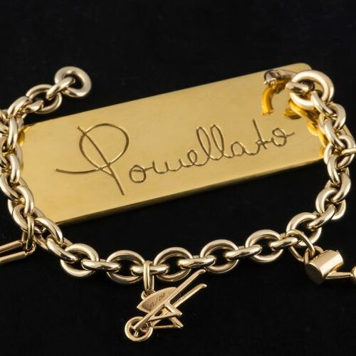 Bracciale oro con 5 charmes "Giardino" di Pomellato